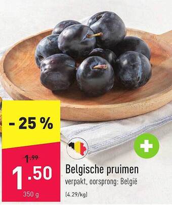 ALDI Belgische pruimen aanbieding
