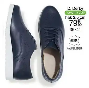Damart Derby hak 2.5cm aanbieding