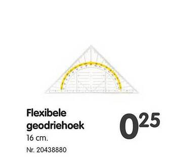 Flexibele geodriehoek