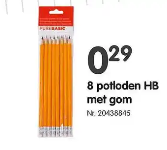 Fun 8 potloden hb met gom aanbieding