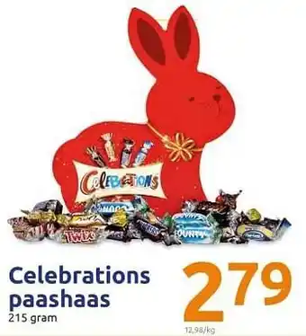 Action Celebrations paashaas 215g aanbieding