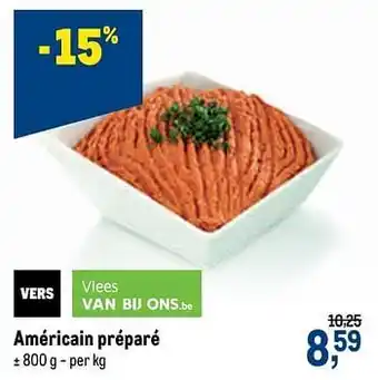 Américain préparé 800g