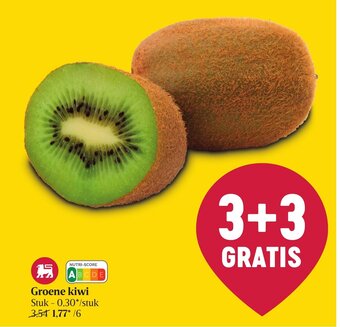 Delhaize Groene Kiwi aanbieding
