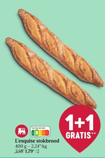Delhaize L'exquise Stokbrood aanbieding