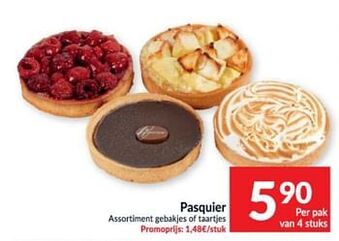 Intermarché Pasquier assortiment gebakjes of taartjes aanbieding