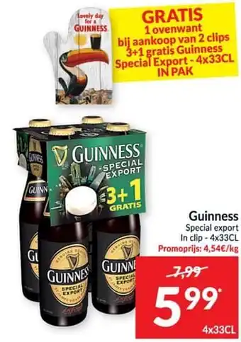 Intermarché Guinness special export ln clip aanbieding