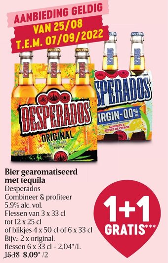 Delhaize Desperados Bier Gearomatiseerd met Tequila aanbieding