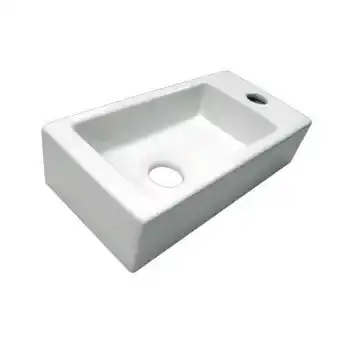 Sawiday Best design class fontein 36x18x9cm rechts wit tweedekans aanbieding