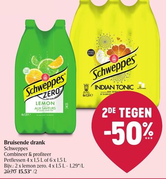 Delhaize Schweppes Bruisende Drank aanbieding