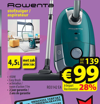 ElectroStock Rowenta Stofzuiger / Aspirateur aanbieding