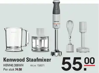 Sligro Kenwood Staafmixer HBM40.306WH aanbieding