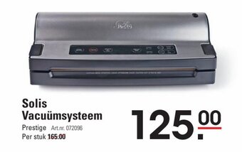 Sligro Solis Vacuumsysteem aanbieding