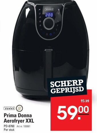 Sligro Prima Donna Aerofryer XXL aanbieding