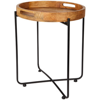 Action Home accents mangohouten bijzettafel aanbieding