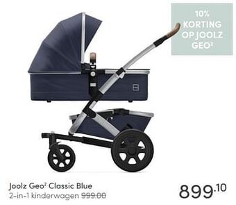 Baby & Tiener Joolz geo2 classic blue 2-in-1 kinderwagen aanbieding
