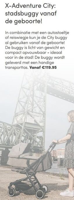 X-adventure city: stadsbuggy vanaf de geboorte