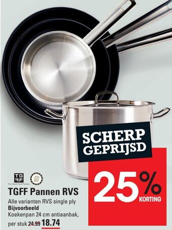 Sligro TGFF Pannen RVS aanbieding
