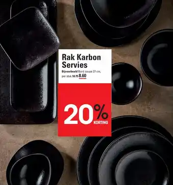 Sligro Rak Karbon Servies aanbieding