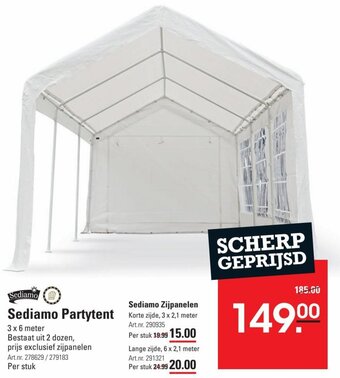 Sligro Sediamo Partytent aanbieding