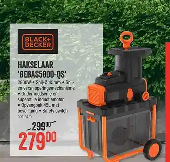 HandyHome Hakselaar 'bebas5800-qs' black+decker aanbieding
