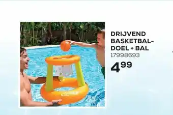Drijvend basketbal doel + bal