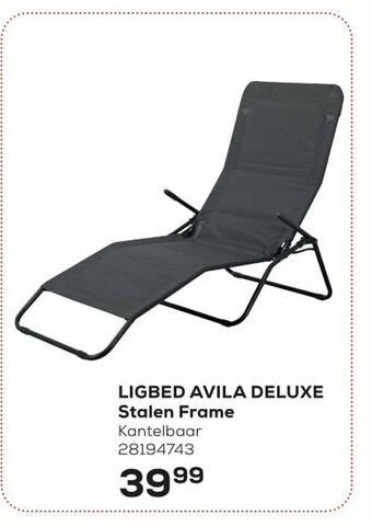 Ligbed avila deluxe stalen frame