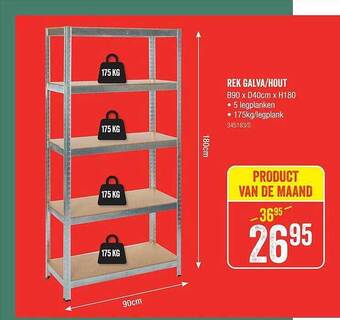 HandyHome Rek galva hout aanbieding