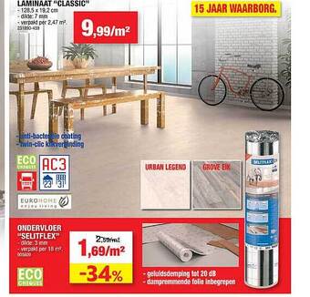 Hubo Laminaat aanbieding