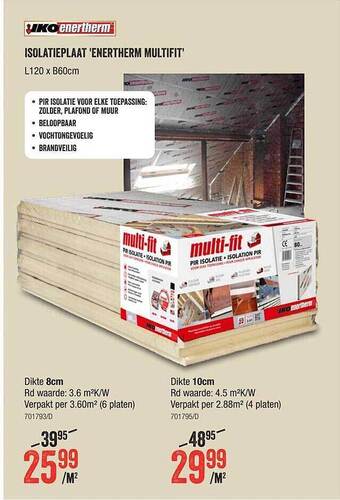 HandyHome Isolatieplaat 'enertherm multifit' aanbieding