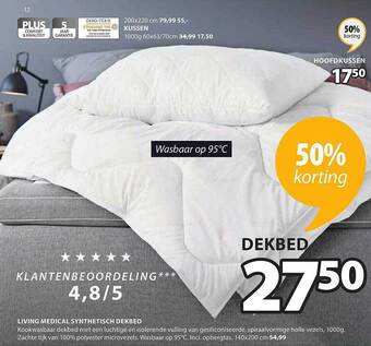 Jysk Living medical synthetisch dekbed aanbieding