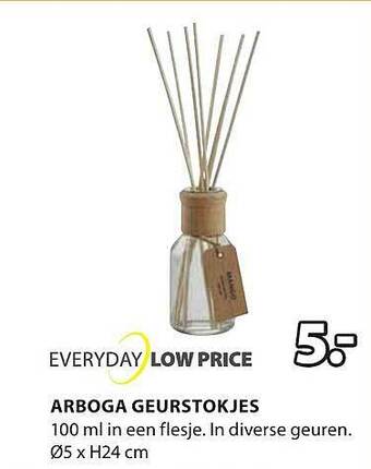 Jysk Arboga geurstokjes aanbieding