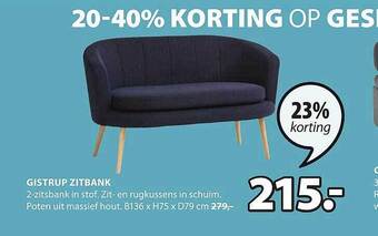 Jysk Gistrup zitbank aanbieding