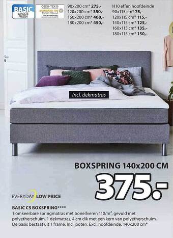 Jysk Basic c5 boxspring aanbieding