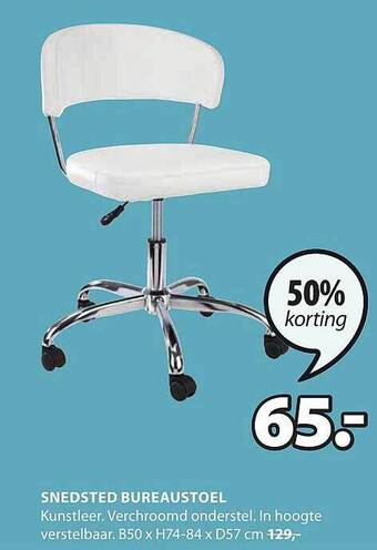 Jysk Snedsted bureaustoel aanbieding