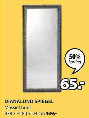 Jysk Dianalund spiegel aanbieding