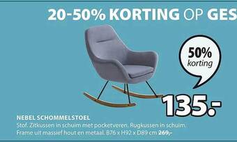 Jysk Nebel schommelstoel aanbieding