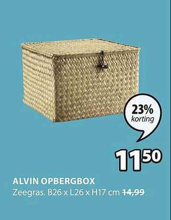 Jysk Alvin opbergbox aanbieding