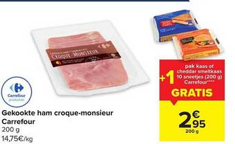 Carrefour Gekookte ham croque-monsieur carrefour aanbieding