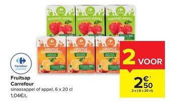 Carrefour Fruitsap carrefour aanbieding