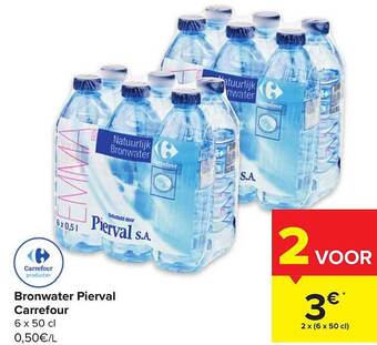 Carrefour Bronwater pierval carrefour aanbieding