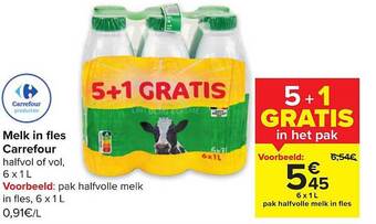 Carrefour Melk in fles carrefour aanbieding