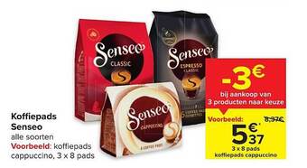 Carrefour Koffiepads senseo aanbieding