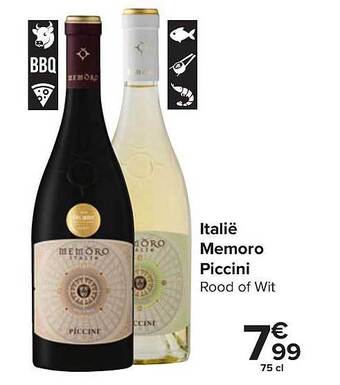 Carrefour Italië memoro piccini aanbieding