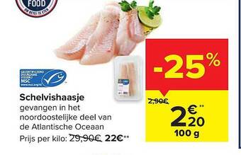 Carrefour Schelvishaasje aanbieding