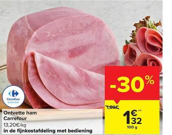 Carrefour Ontvette ham carrefour aanbieding