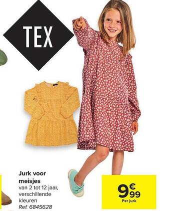 Carrefour Jurk voor meisjes aanbieding