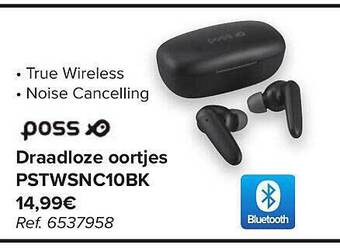Carrefour Draadloze oortjes pstwsnc10bk aanbieding