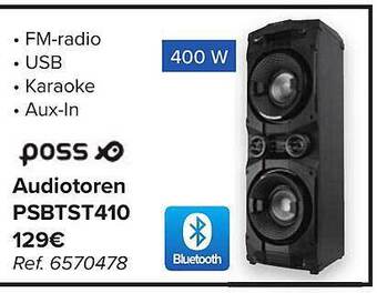 Carrefour Poss audiotoren psbtst410 aanbieding