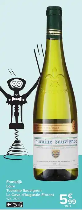 Carrefour Market Frankrijk loire touraine sauvignon la cave d'augustin florent aanbieding