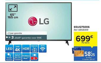Carrefour Lg 65uq75006 aanbieding